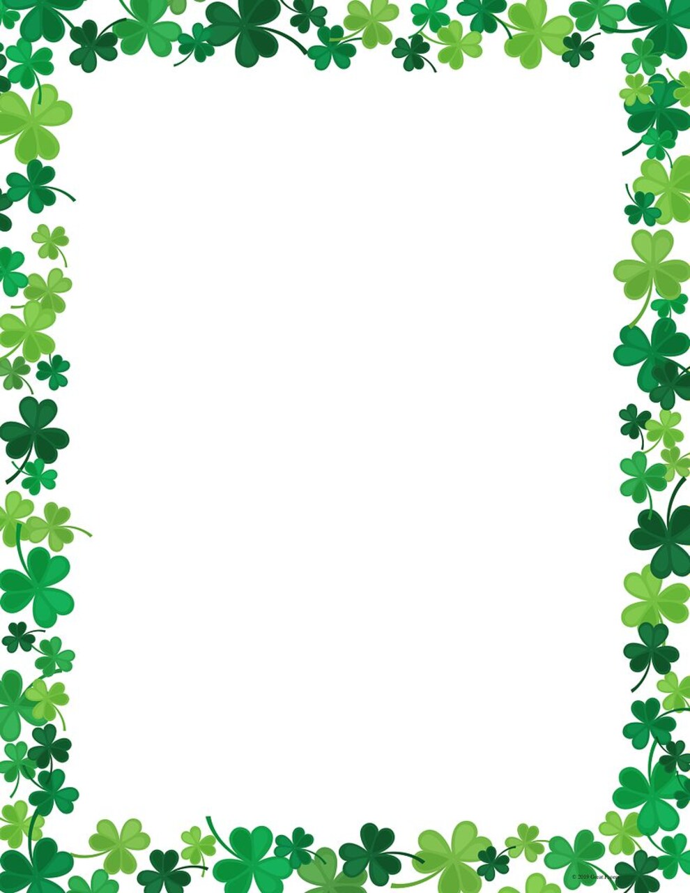 Great Papers! Jolly Shamrock St. Patrick's Day Stationery Letterhead, Invitations and Announcements, Printer Friendly, 8.5"x11", 80 Pack